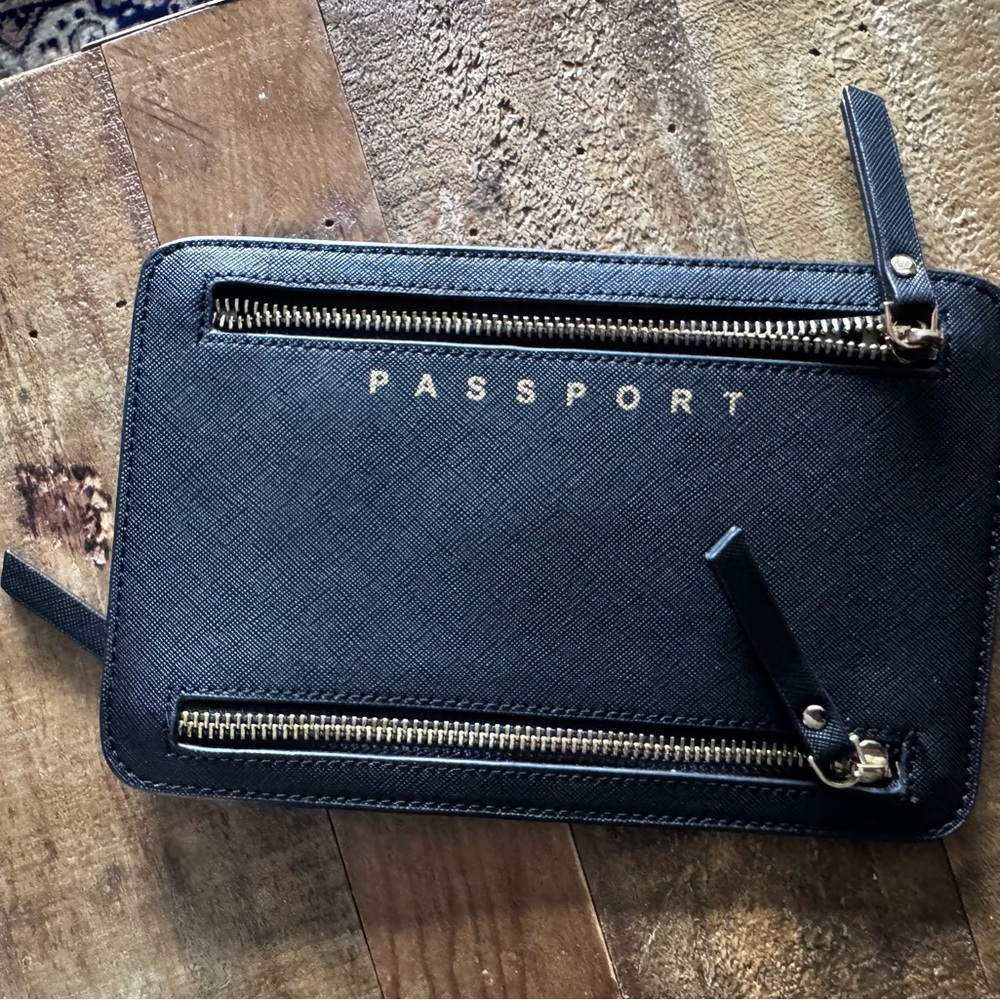 Black Passport Destination Wallet by Hudson + Bleecker New York